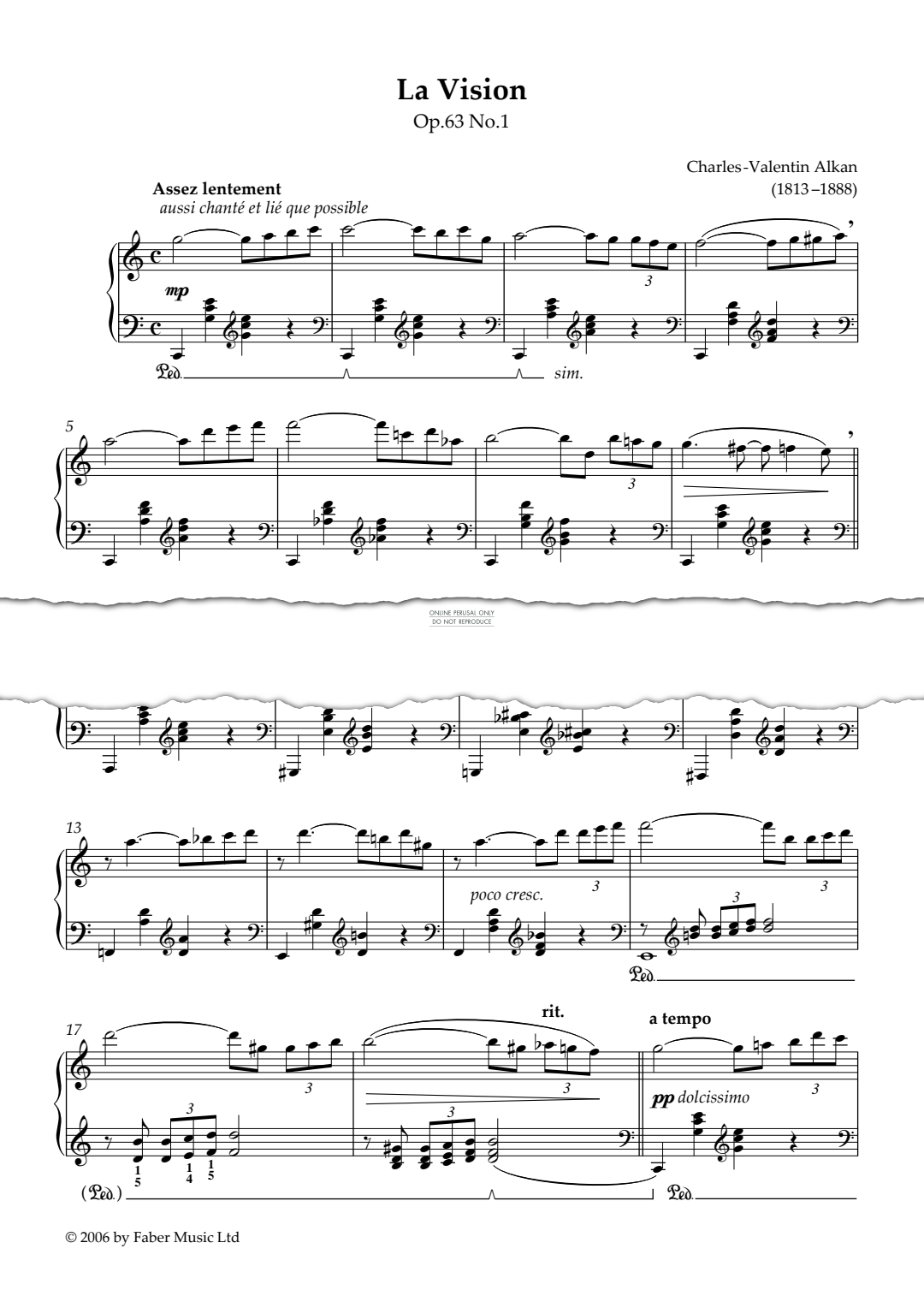 Produktbild zu: La Vision Op.63 No.1