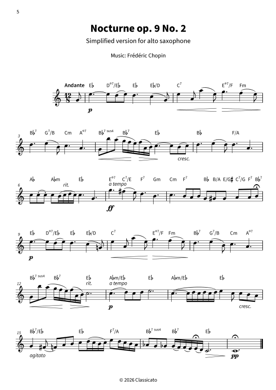 Produktgalerie: Seite 1 von 11 Gentle Sounds on the Alto Sax - Dreamy Melodies & Tender Classics - Easy Arrangements, , Alto Saxophone Solo and Chords