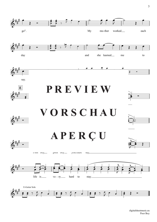 Produktgalerie: Seite 4 von 4 Poor Boy , Lords, The, (Oboe)