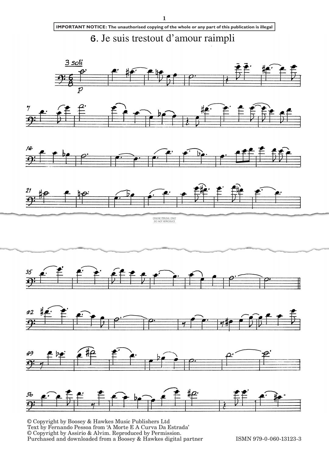 Produktgalerie: Seite 1 von 1 Je suis trestout d´amour raimpli, Unsuk Chin, Violoncello