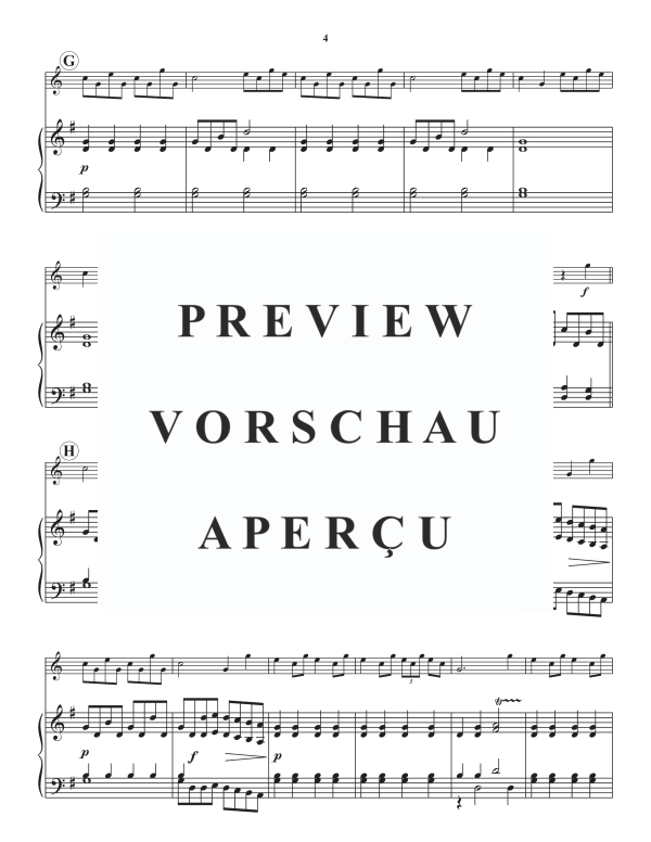 Produktgalerie: Seite 6 von 11 Sinfonia in G, , Alphorn in G und Klavier