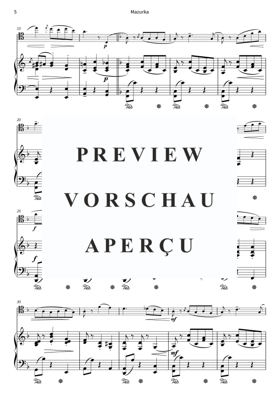 Produktgalerie: Seite 7 von 11 Quatre pièces op. 24 - Pièces de caractère romantiques pour violoncelle & piano - édition urtext, , Violoncello und Klavier