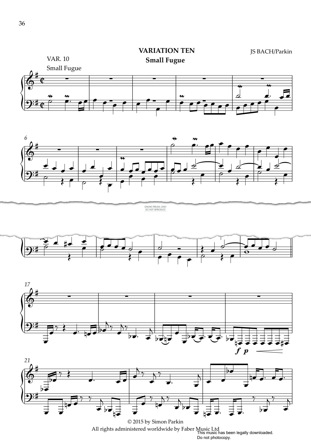 Produktgalerie: Seite 1 von 1 Goldberg Variations, Johann Sebastian Bach, Klavier