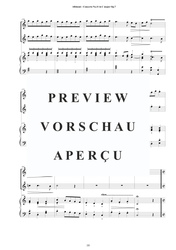 Product gallery: Page 11 of 11 Oboe Concerto No.11 in C-Dur Op.7, , 2 Oboes and Piano/Harpsichord