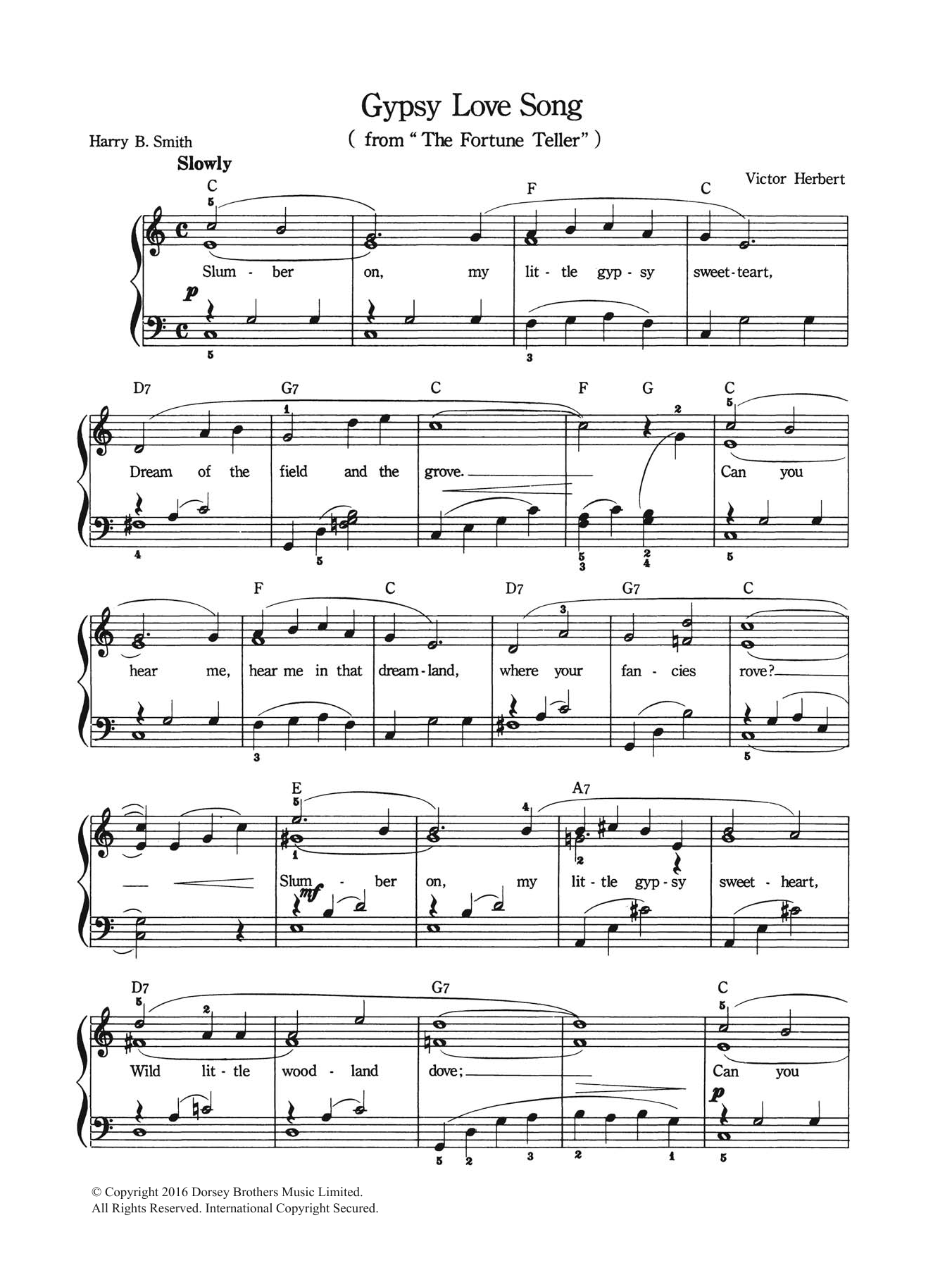 Product gallery: Page 1 of 1 Gypsy Love Song, Victor Herbert