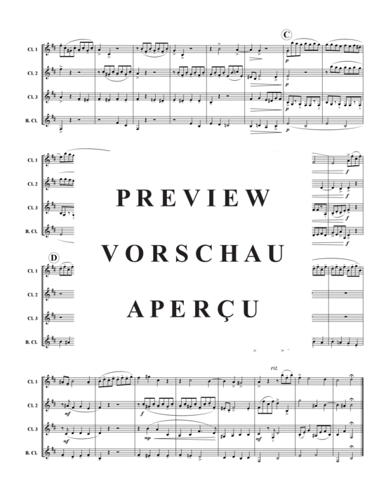 Product gallery: Page 3 of 7 Allegro , , (clarinet quartet)