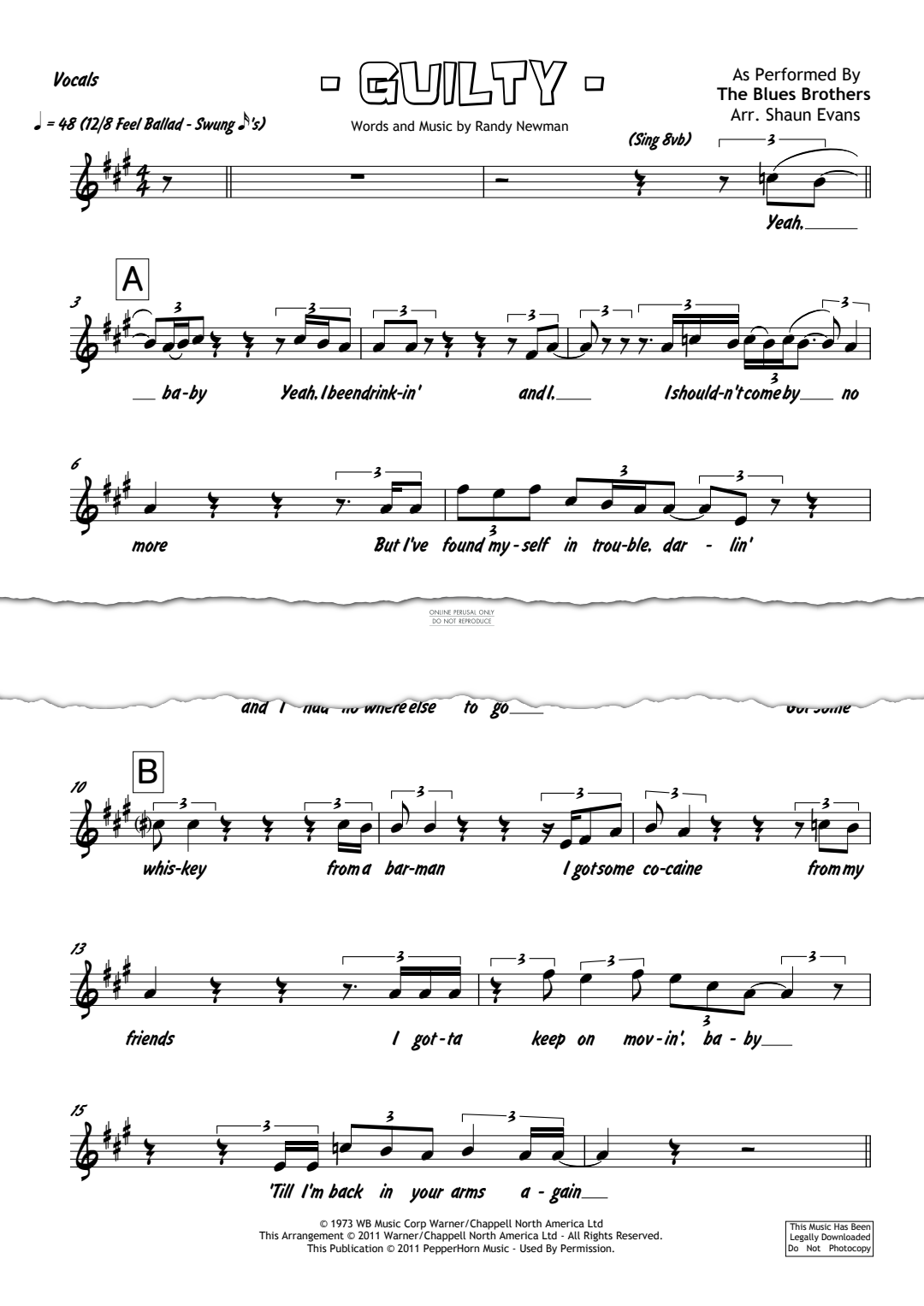 Product gallery: Page 1 of 1 Guilty, Randy Newman