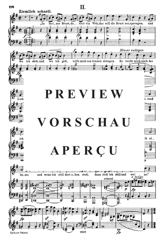 Product gallery: Page 4 of 5 Der arme Peter, Op.53 No.3, , High Voice and Piano