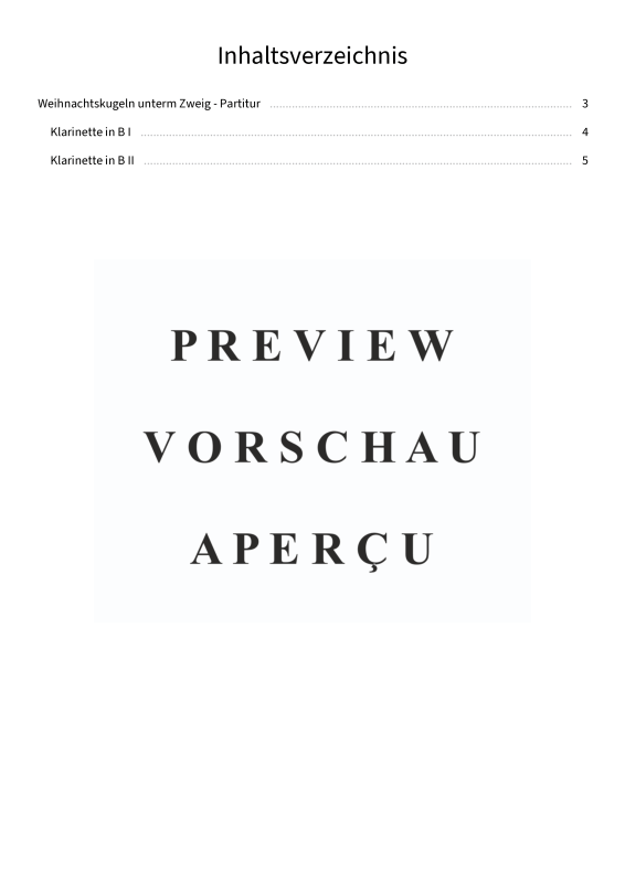 Product gallery: Page 4 of 7 Weihnachtskugeln unterm Zweig - aus dem Album Barock und Jazz zum Fest, , (Duet 2x clarinet in Bb)