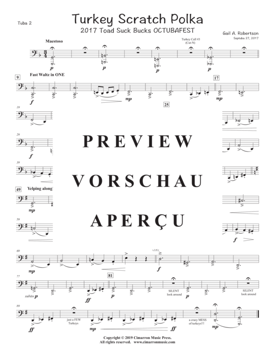 Product gallery: Page 12 of 12 Turkey Scratch Polka , , (Tuba Quartett EETT)