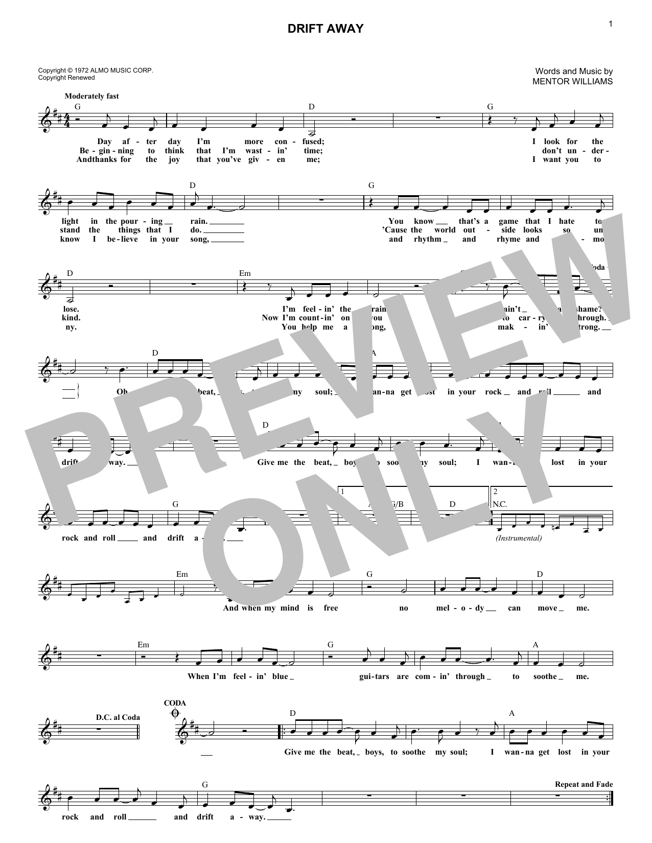 Produktbild zu: Drift Away
