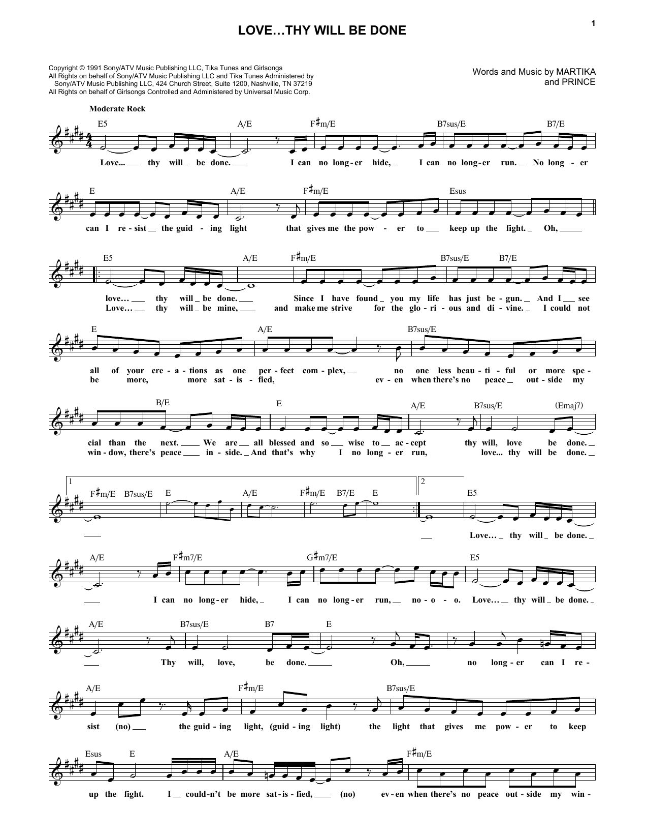 Produktbild zu: Love...Thy Will Be Done