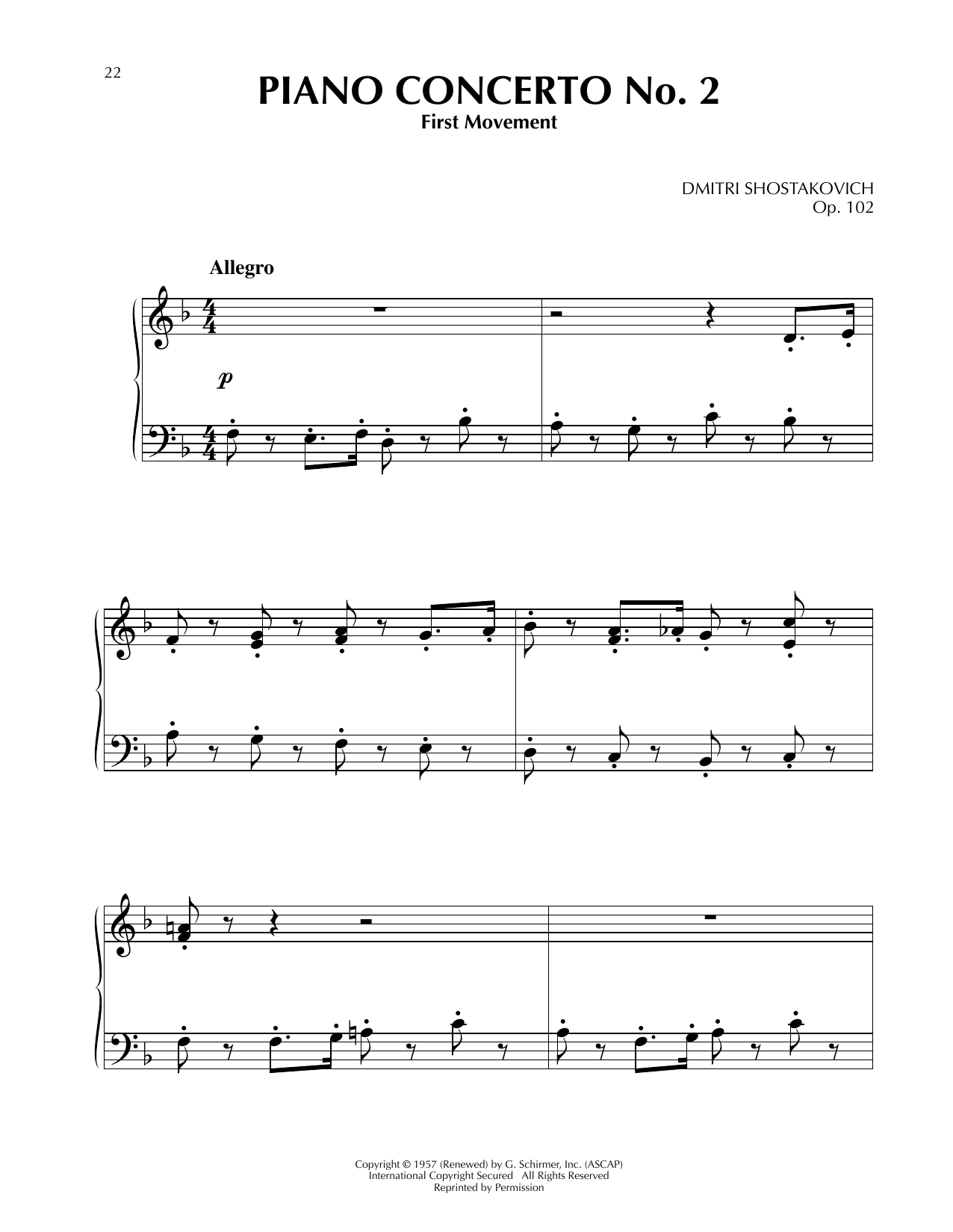 Product picture to: Piano Concerto No. 2, First Movement, Op. 102 (from Fantasia 2000)