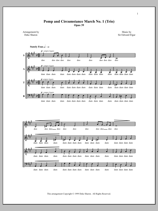 Produktbild zu: Pomp and Circumstance March No. 1 (Trio)