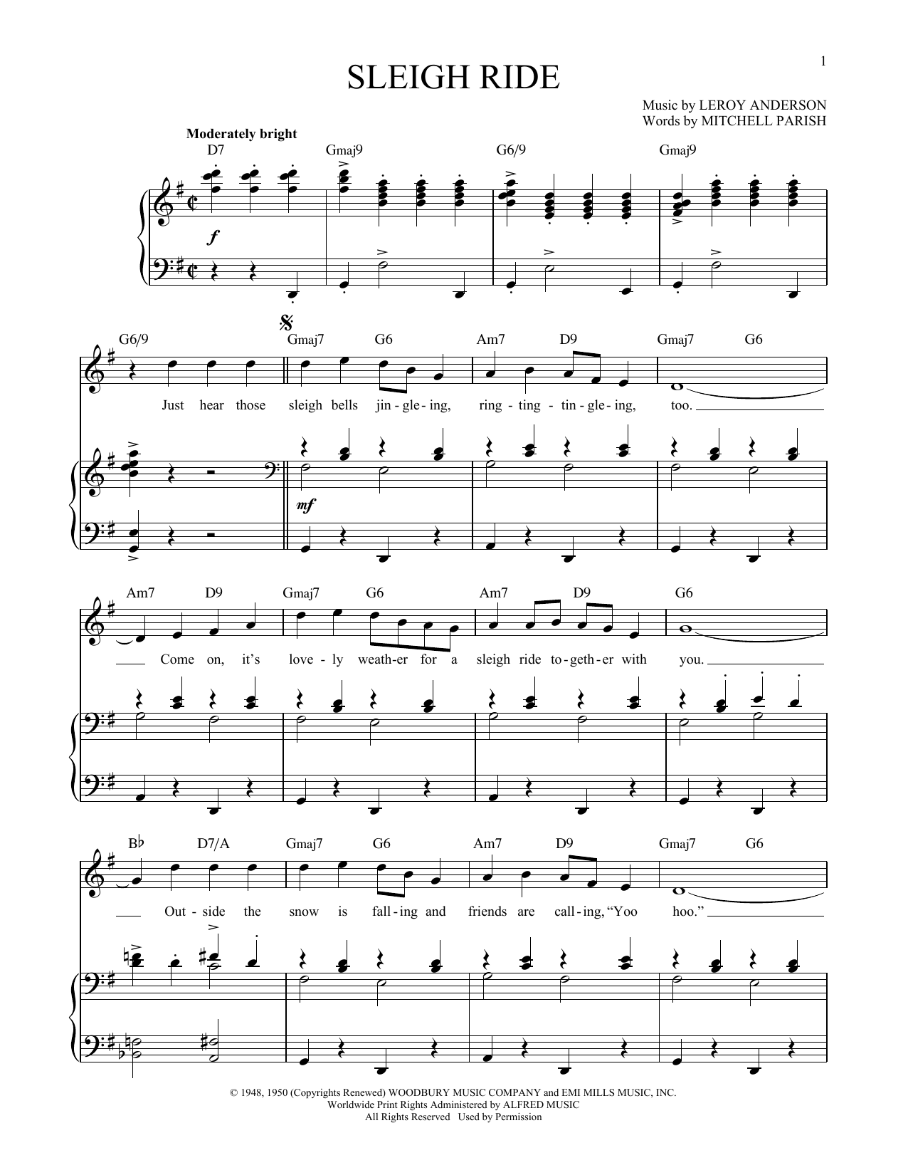 Product gallery: Page 1 of 1 Sleigh Ride, Leroy Anderson