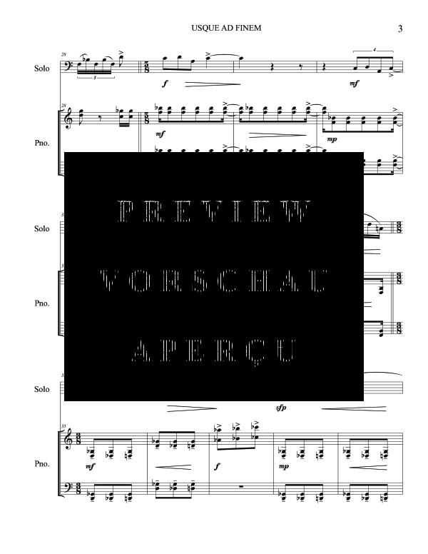 Product gallery: Page 7 of 11 Usque Ad Finem, , (tuba and piano)