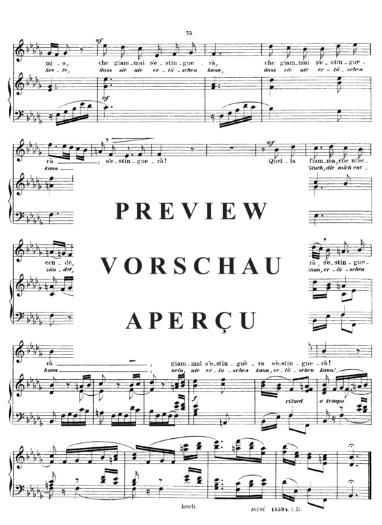 gallery: Quella fiamma che m´accende , Sieber Ferdinand, (Gesang hoch + Klavier)