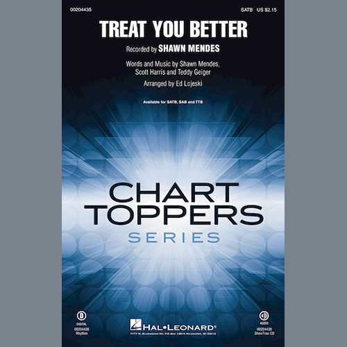 cover: Treat You Better (arr. Ed Lojeski), Shawn Mendes, Chor