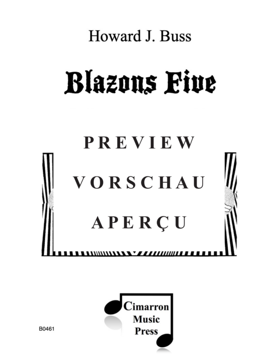Produktgalerie: Seite 2 von 21 Blazons Five , , (5-stimmiges Trompetenensemble)