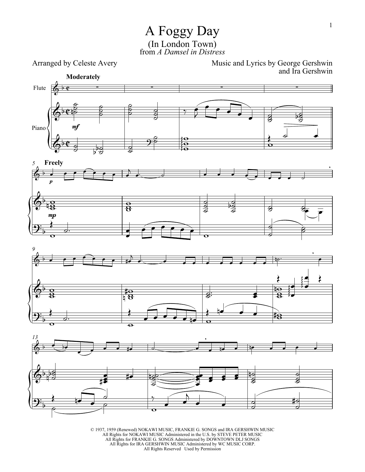 Produktgalerie: Seite 1 von 1 A Foggy Day (In London Town) (from A Damsel In Distress), George Gershwin & Ira Gershwin