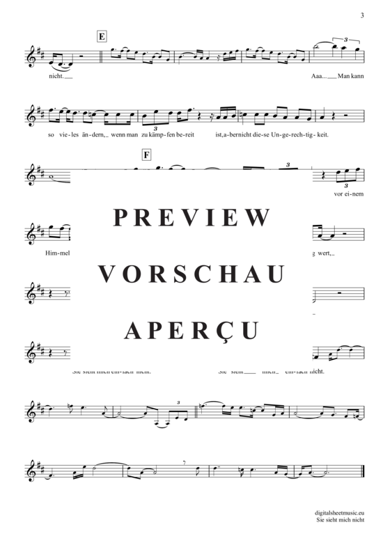 gallery: Sie Sieht Mich Nicht , Naidoo, Xavier, Clarinet in B-flat