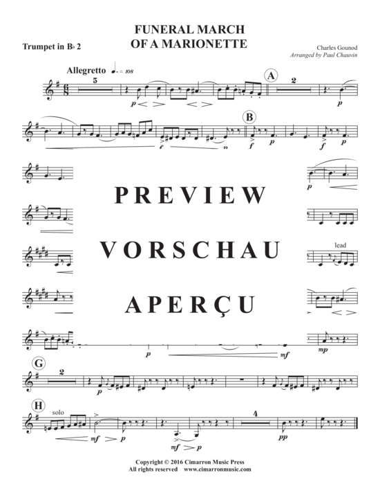 Produktgalerie: Seite 8 von 11 Funeral March of a Mariontte , , (Blechbläserquintett)