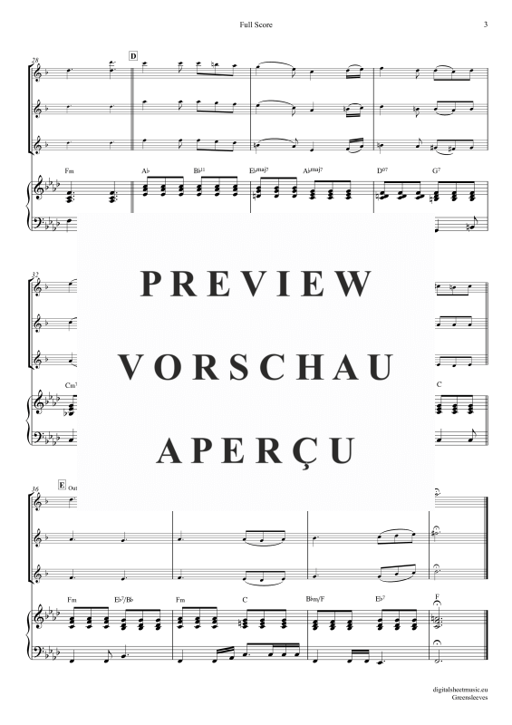 Product gallery: Page 4 of 11 Greensleeves, Simoni, Edward, (Saxophon Trio AAA(T) + Klavier)