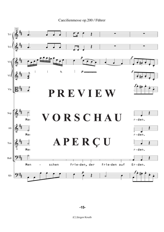 gallery: Caecilienmesse op. 200 , , (Partitur + Einzelstimmen)