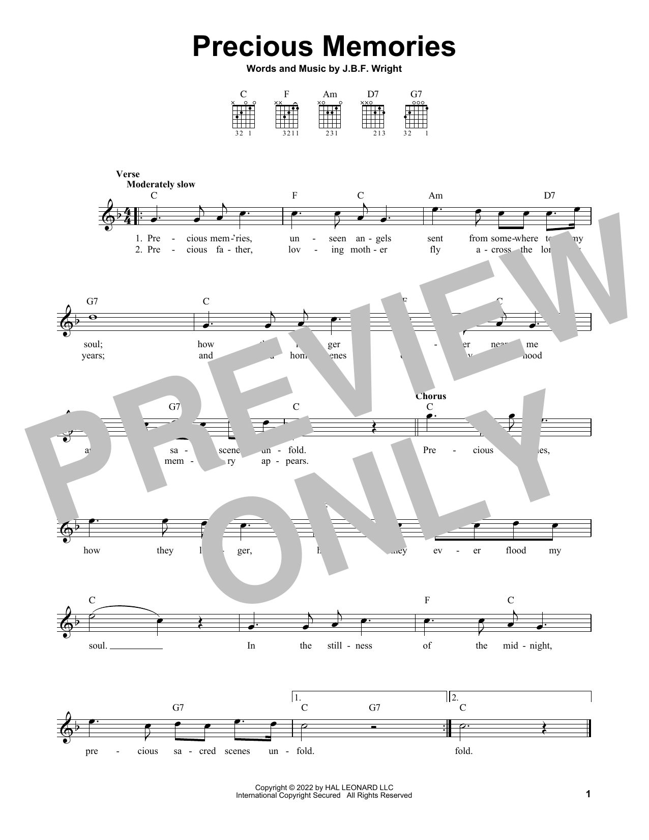 Produktbild zu: Precious Memories