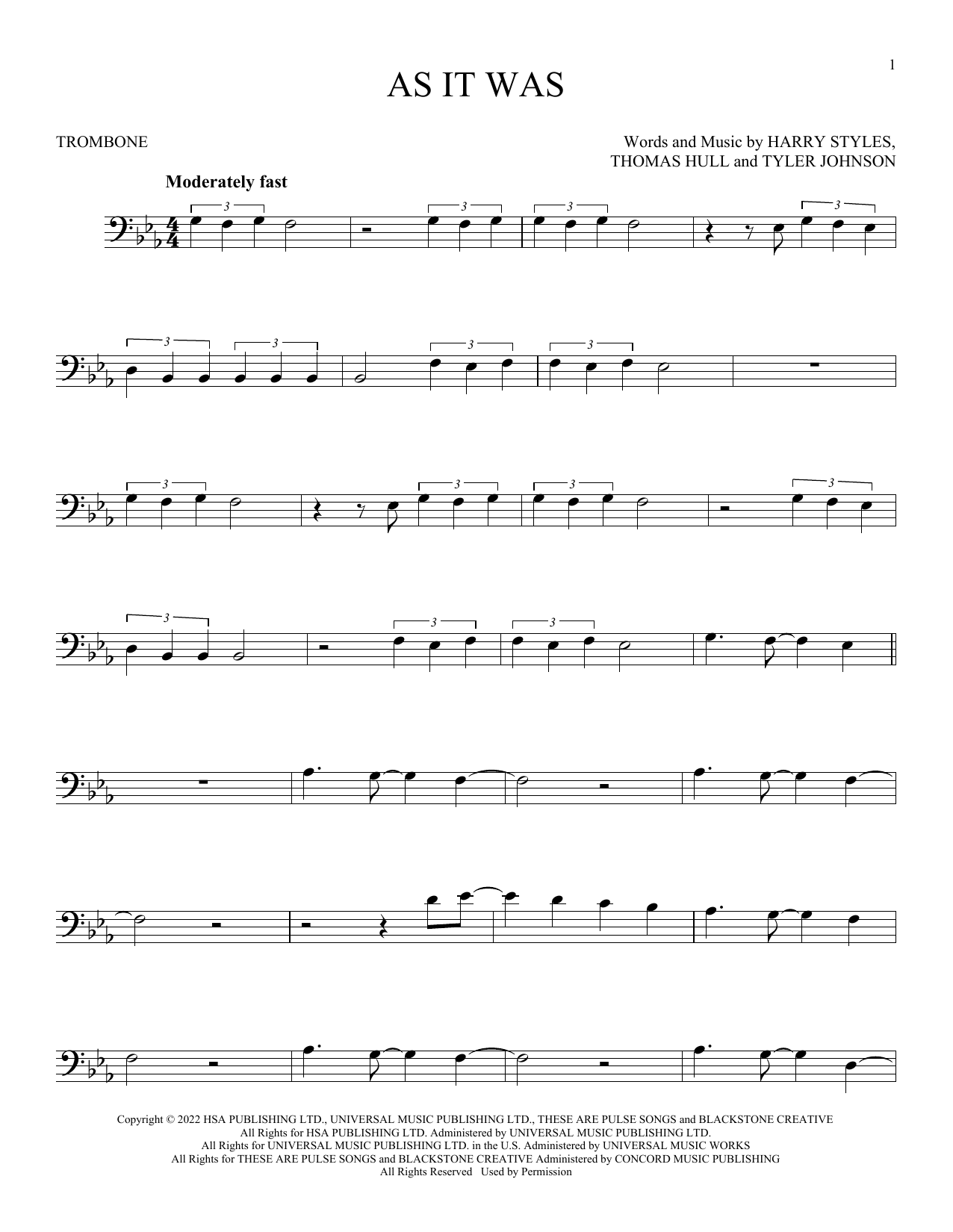 Product gallery: Page 1 of 1 As It Was, Harry Styles