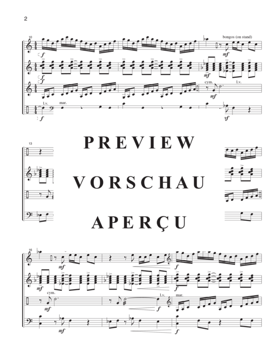 Product gallery: Page 5 of 21 Overture for Percussion , , (4 percussionists)