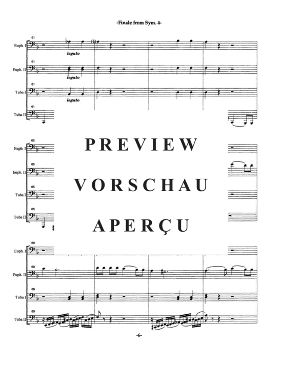 gallery: Finale from Symphony No. 4 , , (Tuba Quartett EETT)