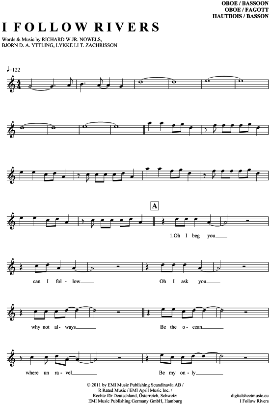 gallery: I follow rivers , Lykke Li, (oboe / bassoon)