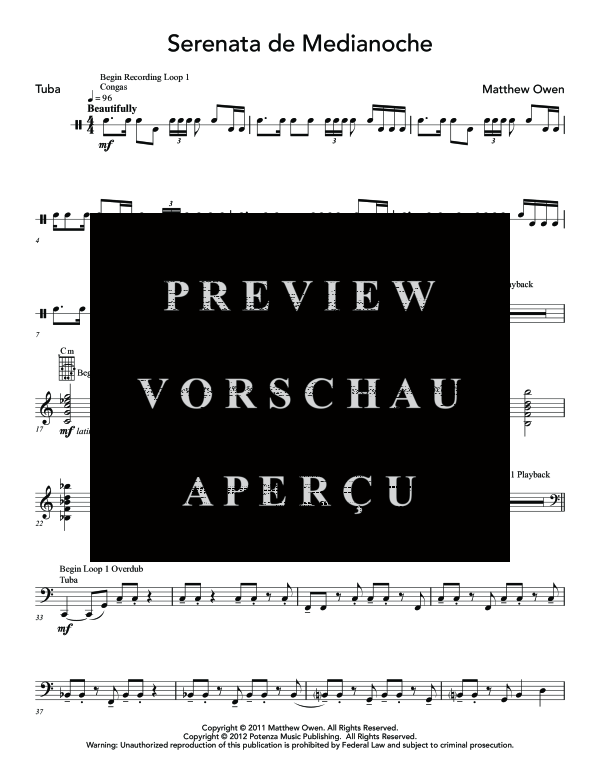 Product gallery: Page 6 of 8 Serenata de Medianoche, , (Tuba Solo Digital Delay)