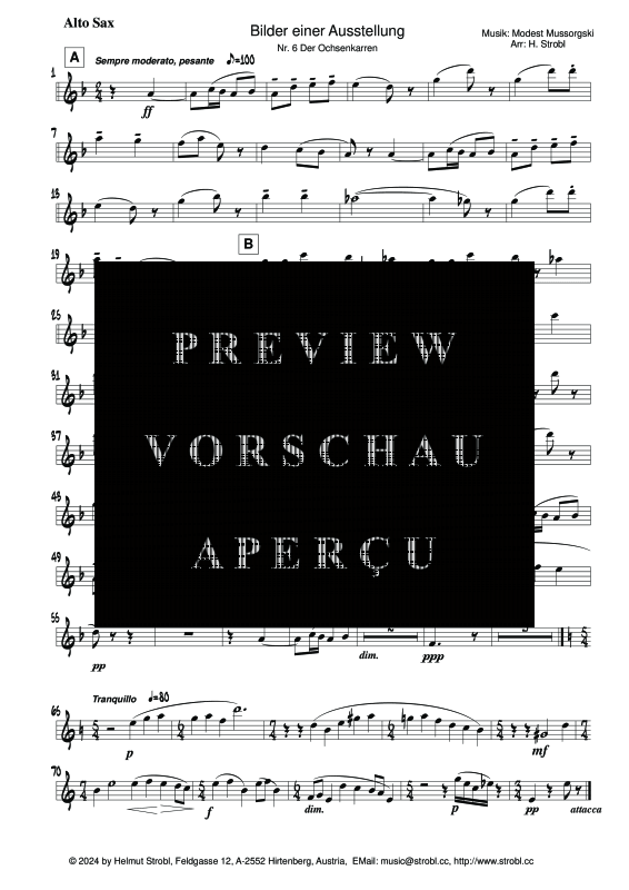 Produktgalerie: Seite 9 von 11 Der Ochsenkarren, , Saxophon Quintett