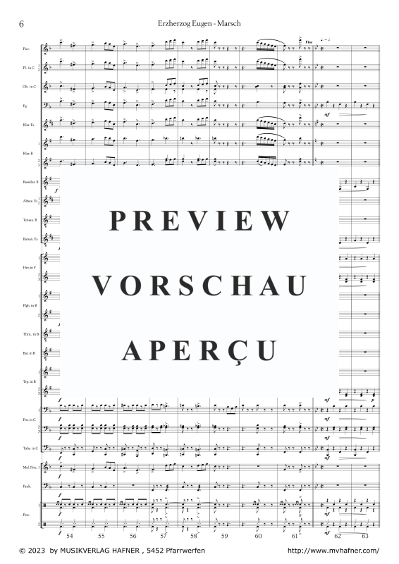 gallery: Erzherzog Eugen - Marsch, , (large wind orchestra)
