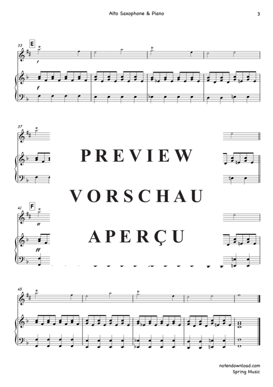 Product gallery: Page 4 of 8 Spring Music , , (alto/baritone saxophone + piano)