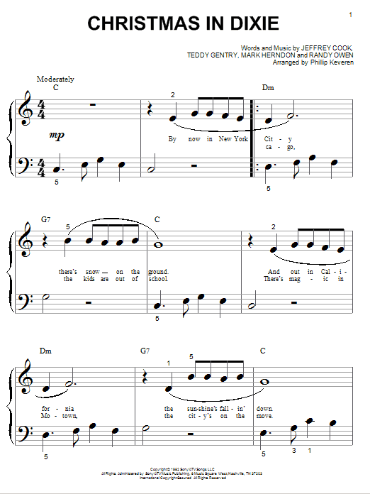 Product gallery: Page 1 of 1 Christmas In Dixie (arr. Phillip Keveren), Alabama