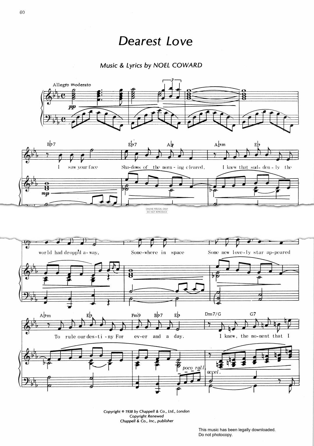 Produktbild zu: Dearest Love (from 'Operette')