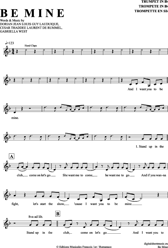 Produktgalerie: Seite 1 von 4 Be Mine , Ofenbach, Trompete in B