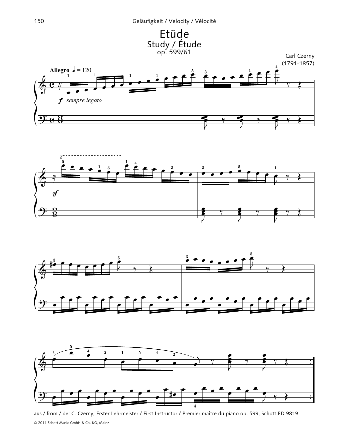 Product gallery: Page 1 of 1 Study, Carl Czerny