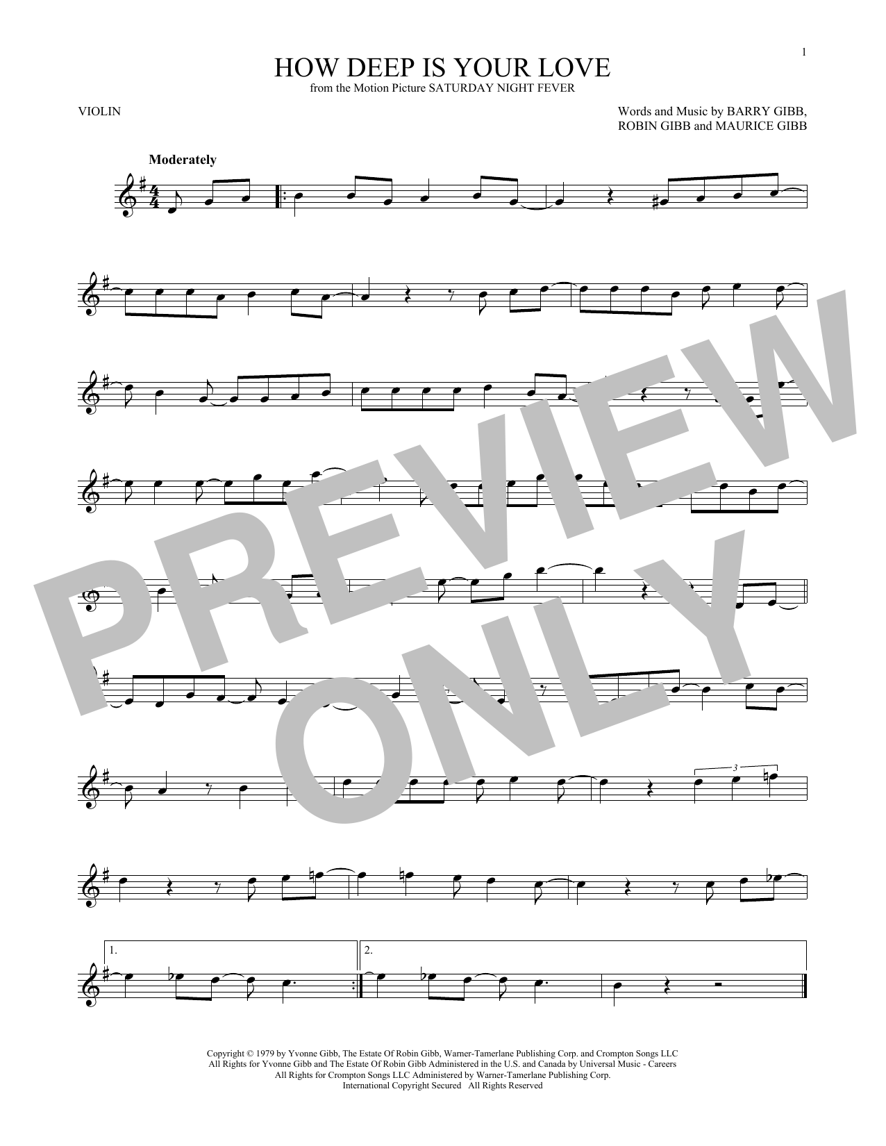 Product gallery: Page 1 of 1 How Deep Is Your Love, The Bee Gees
