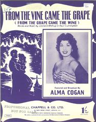 cover: From The Vine Came The Grape, Alma Cogan, Gesang, Gitarre, Klavier