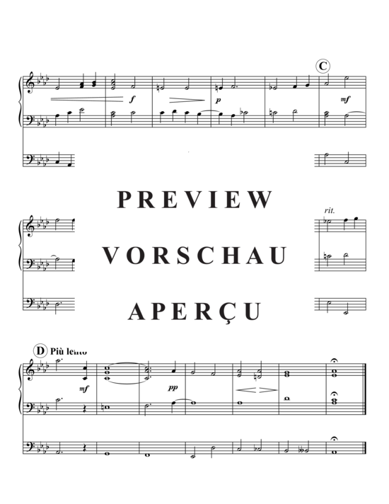 Produktgalerie: Seite 10 von 10 Ave Verum (Op. 2, Nr. 1 (Blechbläser-Quintett + Orgel) , , )