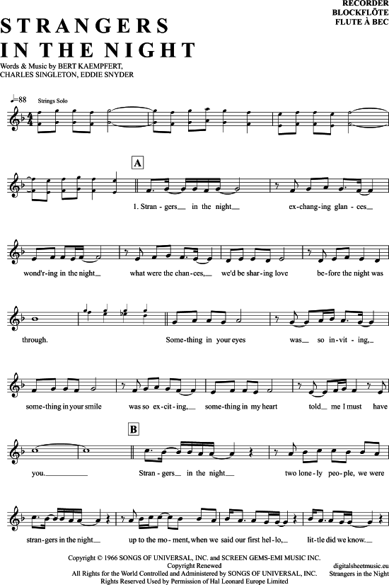 Product picture to: Strangers In The Night Frank Sinatra