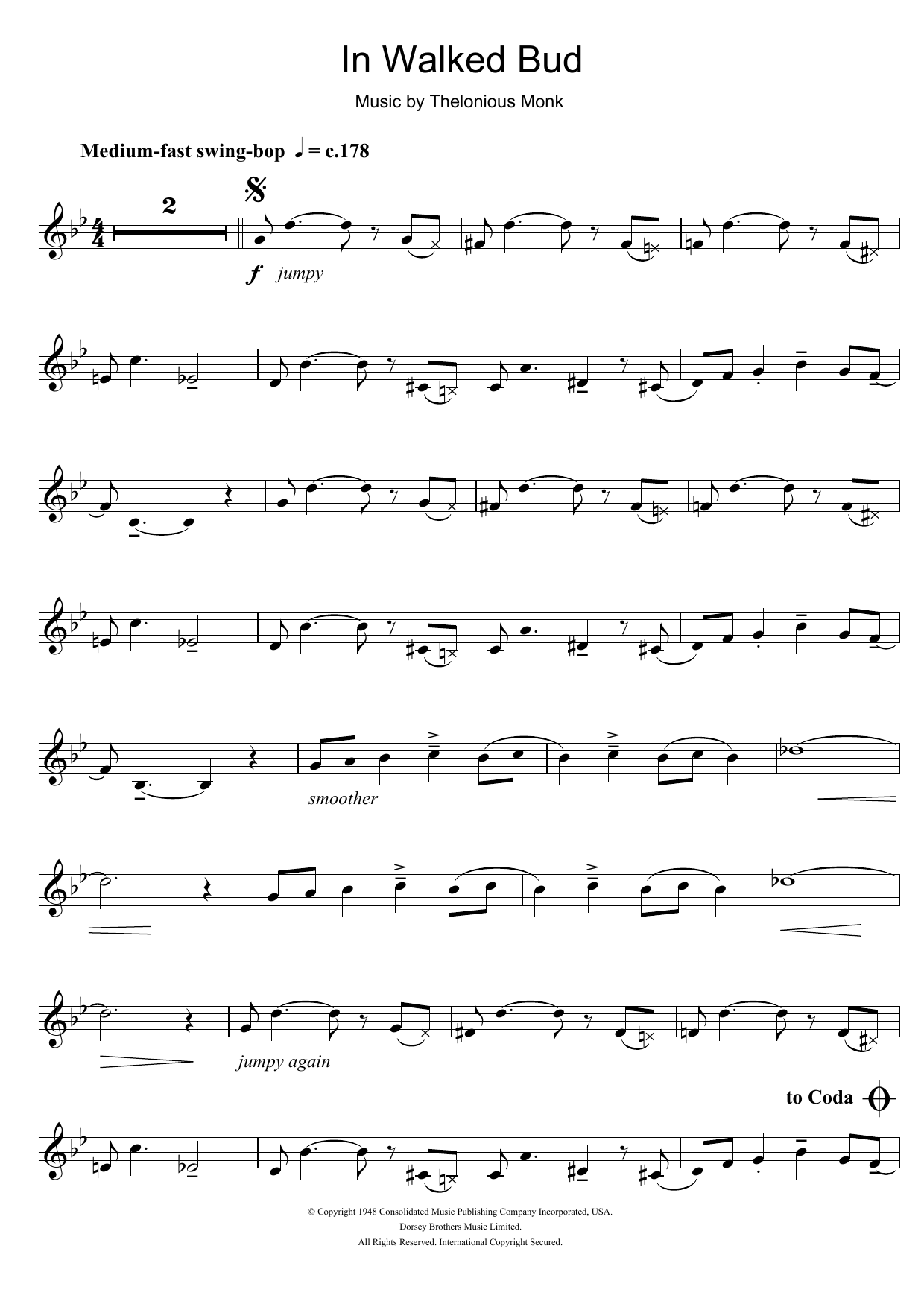 Product gallery: Page 1 of 1 In Walked Bud, Thelonious Monk