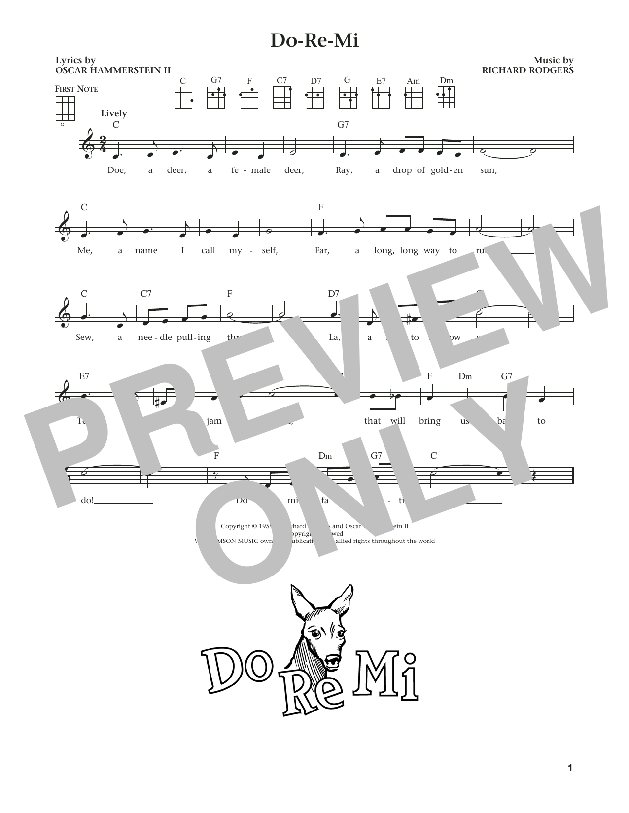 Product gallery: Page 1 of 1 Do-Re-Mi (from The Daily Ukulele) (arr. Liz and Jim Beloff), Rodgers & Hammerstein