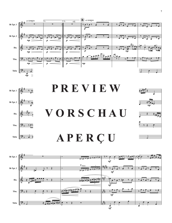 Produktgalerie: Seite 8 von 21 Vier Lieder , , (Blechbläser-Quintett)
