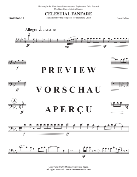 Product gallery: Page 11 of 21 Celestial Fanfare , , (Brass ensemble for 6x poaune + 2x bass trombone)