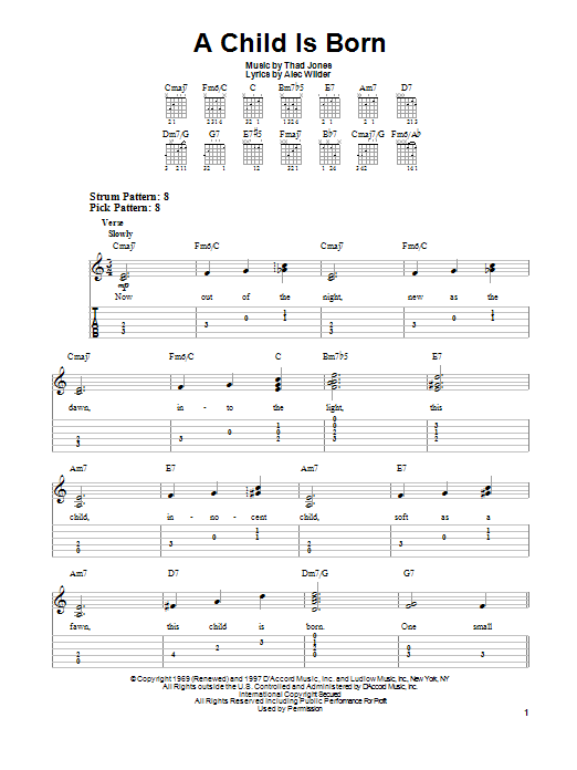 Product gallery: Page 1 of 1 A Child Is Born, Thad Jones